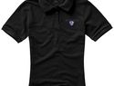 Damskie polo Calgary z krótkim rękawem, czarny