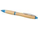 Bambusowy długopis Nash, piasek pustyni / jasnoniebieski