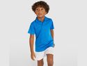 Monzha sportowa koszulka dziecięca polo z krótkim rękawem, błękit królewski