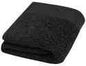 Chloe bawełniany ręcznik kąpielowy o gramaturze 550 g/m² i wymiarach 30 x 50 cm, czarny