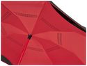 Odwrotnie barwiony prosty parasol Yoon 23”, czerwony / czarny