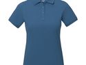 Damskie polo Calgary z krótkim rękawem, tech blue