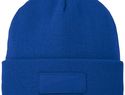 Czapka typu beanie Boreas z naszywką, niebieski