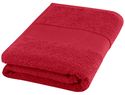Charlotte bawełniany ręcznik kąpielowy o gramaturze 450 g/m² i wymiarach 50 x 100 cm, czerwony
