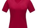 Damski T-shirt organiczny Kawartha z krótkim rękawem, czerwony