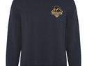 Batian bluza unisex z okrągłym dekoltem, navy blue