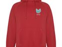 Vinson bluza unisex z kapturem, czerwony