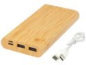 Powerbank Tulda o pojemności 10,000 mAh wykonany z bambusa, naturalny