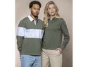 Clyde bluza polo do rugby unisex, zielony