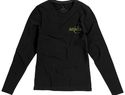 Ponoka long sleeve women's organic t-shirt, czarny