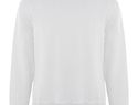 Batian bluza unisex z okrągłym dekoltem, biały
