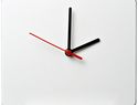 Prostokątny zegar ścienny Brite-Clock®, czarny