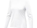 Ponoka long sleeve women's organic t-shirt, biały