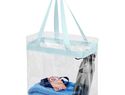 Torba Hampton, powder blue / przezroczysty bezbarwny