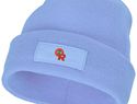 Czapka typu beanie Boreas z naszywką, jasnoniebieski