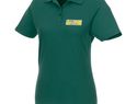 Helios - koszulka damska polo z krótkim rękawem, leśny zielony