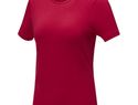 Damski organiczny t-shirt Balfour, czerwony