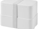 MIYO Pure dwupoziomowe pudełko na lunch, biały / biały / biały