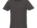 Helios - koszulka męska polo z krótkim rękawem, burzowy szary