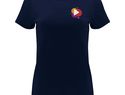 Capri koszulka damska z krótkim rękawem, navy blue