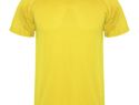 Montecarlo sportowa koszulka dziecięca z krótkim rękawem, żółty