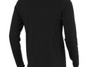 Męski T-shirt organiczny Ponoka z długim rękawem, czarny