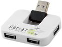 Rozdzielacz USB Gaia 4-portowy, biały