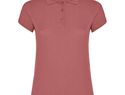 Star koszulka damska polo z krótkim rękawem, chrysanthemum red