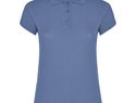 Star koszulka damska polo z krótkim rękawem, riviera blue