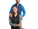 Minsk hybrydowa ocieplana kurtka unisex, czarny / czarny melanż