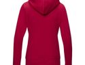 Ruby women’s organic recycled full zip hoodie, czerwony