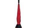 Odwrotnie barwiony prosty parasol Yoon 23”, czerwony / czarny