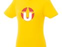 T-shirt damski z krótkim rękawem Heros, żółty