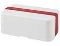MIYO jednopoziomowe pudełko na lunch , biały / czerwony