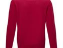 Jasper men’s organic recycled crewneck sweater, czerwony