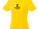 T-shirt damski z krótkim rękawem Heros, żółty