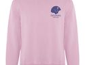 Batian bluza unisex z okrągłym dekoltem, jasnoróżowy