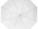 Przejrzysty parasol automatyczny Kate 23'', biały przezroczysty