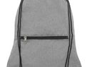 Składany plecak Hoss ściągany sznurkiem, heather medium grey