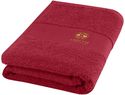 Charlotte bawełniany ręcznik kąpielowy o gramaturze 450 g/m² i wymiarach 50 x 100 cm, czerwony