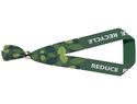 Festiwalowa opaska Evi z metalowym zapięciem wykonana z PET z recyclingu, biały