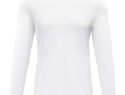 Ponoka long sleeve men's organic t-shirt, biały