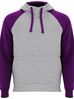 Szary melanż / fioletowy