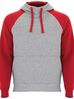 Szary melanż / czerwony