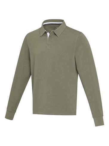 Clyde bluza polo do rugby unisex, zielony