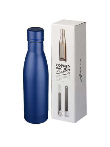 Vasa butelka z miedzianą izolacją próżniową o pojemności 500 ml, niebieski