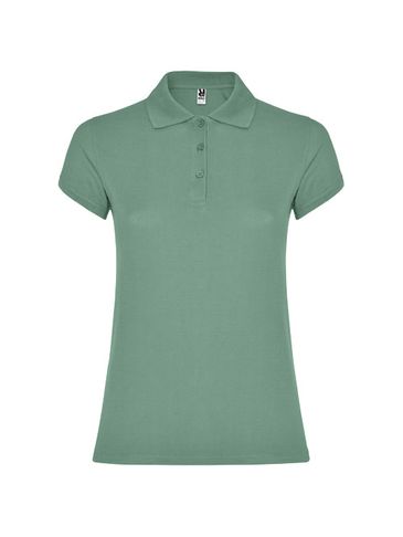 Star koszulka damska polo z krótkim rękawem, dark mint