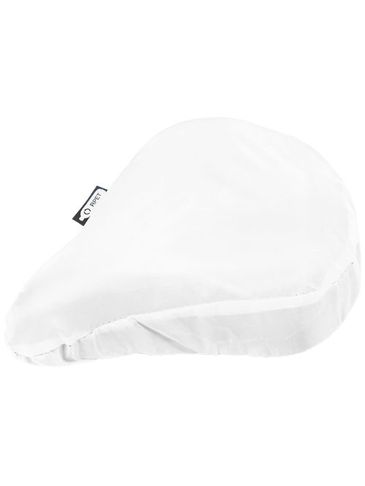 Pokrowiec na siodełko rowerowe Jesse z PET z recyklingu, biały