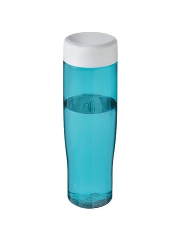 H2O Active® Tempo 700 ml screw cap water bottle, błękitny / biały