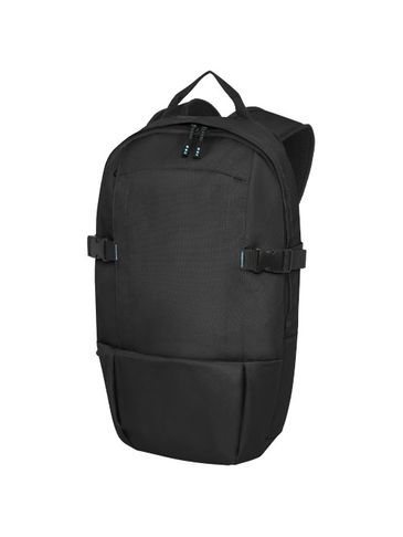 Plecak na laptopa 15 cali Baikal z plastiku GRS z recyclingu, czarny